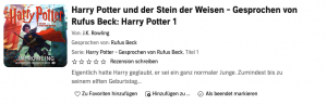 Buch Harry Potter