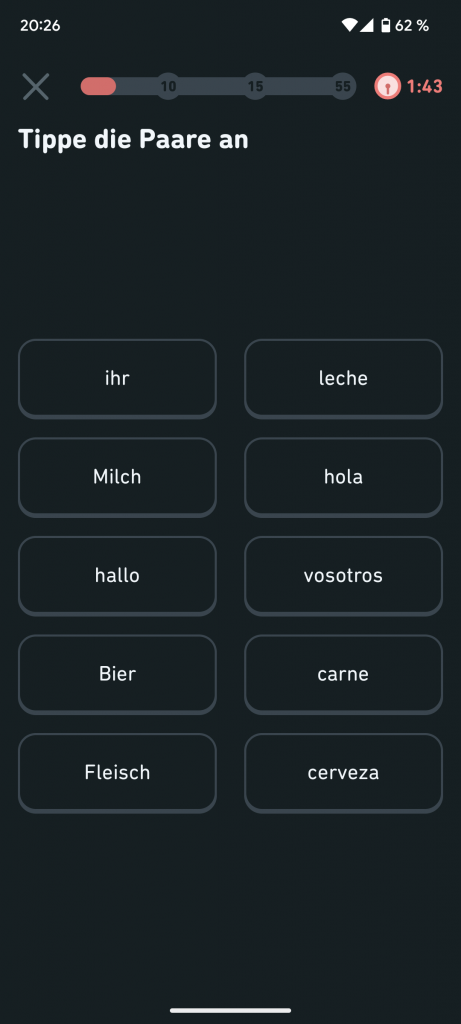 Duolingo Paarübung