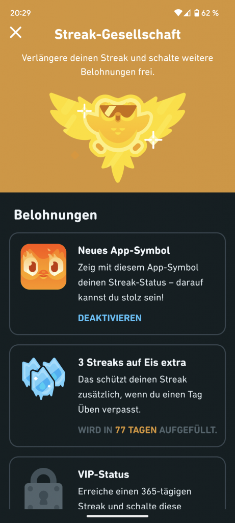 Duolingo Streak Level